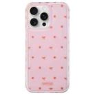 For iPhone 15 Pro Creative Edge Small Fresh Pattern TPU + PC Phone Case(Pink) - 1