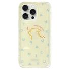 For iPhone 15 Pro Max Creative Edge Small Fresh Pattern TPU + PC Phone Case(Yellow) - 1