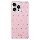 For iPhone 15 Pro Max Creative Edge Small Fresh Pattern TPU + PC Phone Case(Pink) - 1