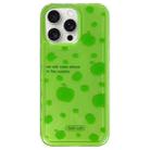 For iPhone 15 Pro Max Creative Edge Small Fresh Pattern TPU + PC Phone Case(Green) - 1