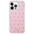For iPhone 14 Pro Creative Edge Small Fresh Pattern TPU + PC Phone Case(Pink) - 1