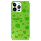 For iPhone 14 Pro Creative Edge Small Fresh Pattern TPU + PC Phone Case(Green) - 1