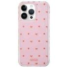 For iPhone 14 Pro Max Creative Edge Small Fresh Pattern TPU + PC Phone Case(Pink) - 1