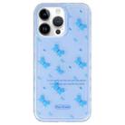 For iPhone 14 Pro Max Creative Edge Small Fresh Pattern TPU + PC Phone Case(Blue) - 1