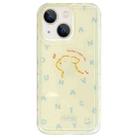 For iPhone 13 Creative Edge Small Fresh Pattern TPU + PC Phone Case(Yellow) - 1