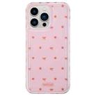 For iPhone 13 Pro Creative Edge Small Fresh Pattern TPU + PC Phone Case(Pink) - 1