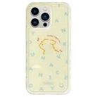 For iPhone 13 Pro Max Creative Edge Small Fresh Pattern TPU + PC Phone Case(Yellow) - 1