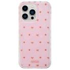For iPhone 13 Pro Max Creative Edge Small Fresh Pattern TPU + PC Phone Case(Pink) - 1