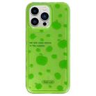 For iPhone 13 Pro Max Creative Edge Small Fresh Pattern TPU + PC Phone Case(Green) - 1