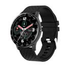 OVSEN H30 1.3 inch Round Color Screen Smart Watch, IP67 Waterproof, Support Sleep Monitoring/Two-way Anti-lost Etc, Silicone Strap(Black) - 1