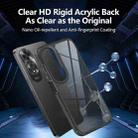 For OPPO Reno10 / Reno10 Pro Acrylic+TPU Transparent Shockproof Phone Case(Black) - 2