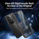 For OPPO Reno12 Global Acrylic+TPU Transparent Shockproof Phone Case(Black) - 2