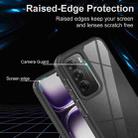 For OPPO Reno12 Global Acrylic+TPU Transparent Shockproof Phone Case(Black) - 3