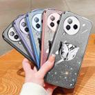 For Xiaomi Civi 3 Plated Gradient Glitter Butterfly Holder TPU Phone Case(Purple) - 2