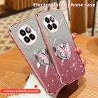 For Xiaomi Civi 4 Pro Plated Gradient Glitter Butterfly Holder TPU Phone Case(Silver) - 3