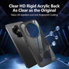 For Realme 12 5G Acrylic+TPU Transparent Shockproof Phone Case(Black) - 2