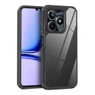 For Realme C53 / Narzo N53 Acrylic+TPU Transparent Shockproof Phone Case(Black) - 1