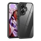 For Realme C55 / Narzo N55 Acrylic+TPU Transparent Shockproof Phone Case(Black) - 1