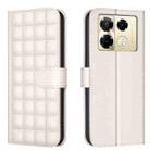 For Infinix Note 40 Pro 5G / 4G Square Texture Leather Phone Case(Beige) - 1