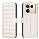 For Infinix Note 40 Pro+ 5G Square Texture Leather Phone Case(Beige) - 1