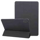 For Huawei MatePad 11.5 S GEBEI 3-folding Holder Shockproof Flip Leather Tablet Case(Black) - 1