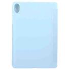 For Huawei MatePad 11.5 S GEBEI 3-folding Holder Shockproof Flip Leather Tablet Case(Sky Blue) - 3