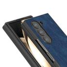 For Samsung Galaxy Z Fold6 Black Frame PU Leather Full Coverage Phone Case(Blue) - 3