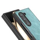 For Samsung Galaxy Z Fold6 Black Frame PU Leather Full Coverage Phone Case(Light Blue) - 3