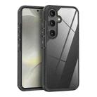 For Samsung Galaxy S24 5G Acrylic+TPU Transparent Shockproof Phone Case(Black) - 1