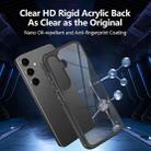 For Samsung Galaxy S25+ 5G Acrylic+TPU Transparent Shockproof Phone Case(Black) - 2