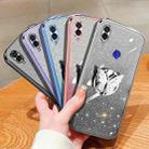 For Redmi Note 7 Plated Gradient Glitter Butterfly Holder TPU Phone Case(Purple) - 2
