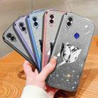 For Redmi Note 7 Plated Gradient Glitter Butterfly Holder TPU Phone Case(Silver) - 2