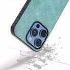 For iPhone 16 Pro Max Black Frame PU Leather Full Coverage Phone Case(Light Blue) - 3