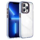 For iPhone 13 Pro Crystal TPU Hybrid PC Phone Case(Transparent Blue) - 1