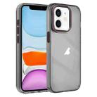 For iPhone 11 Crystal TPU Hybrid PC Phone Case(Transparent Black) - 1