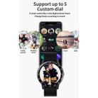 OVSEN H30 1.3 inch Round Color Screen Smart Watch, IP67 Waterproof, Support Sleep Monitoring/Two-way Anti-lost Etc, Silicone Strap Milanese Magnetic Steel Belt(Black) - 19