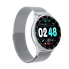 OVSEN H30 1.3 inch Round Color Screen Smart Watch, IP67 Waterproof, Support Sleep Monitoring/Two-way Anti-lost Etc, Silicone Strap Milanese Magnetic Steel Belt(Silver) - 2