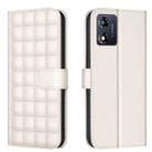 For Motorola Moto E13 4G Square Texture Leather Phone Case(Beige) - 1