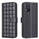 For Motorola Moto E13 4G Square Texture Leather Phone Case(Black) - 1