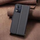 For Motorola Moto E13 4G Square Texture Leather Phone Case(Black) - 3