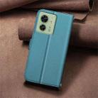 For Motorola Edge 40 5G Square Texture Leather Phone Case(Green) - 3