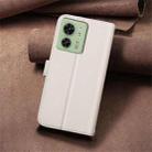 For Motorola Edge 40 5G Square Texture Leather Phone Case(Beige) - 3