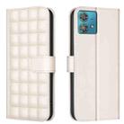 For Motorola Edge 40 Neo Square Texture Leather Phone Case(Beige) - 1