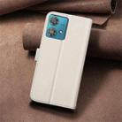 For Motorola Edge 40 Neo Square Texture Leather Phone Case(Beige) - 3