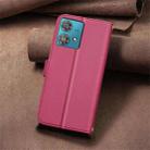 For Motorola Edge 40 Neo Square Texture Leather Phone Case(Red) - 3