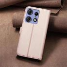 For Motorola Edge 50 Pro 5G Square Texture Leather Phone Case(Rose Gold) - 3