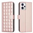 For Motorola Moto G13 4G / G23 4G / G53 5G Square Texture Leather Phone Case(Rose Gold) - 1