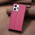 For Motorola Moto G13 4G / G23 4G / G53 5G Square Texture Leather Phone Case(Red) - 3