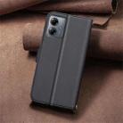 For Motorola Moto G14 4G / G54 5G EU Version Square Texture Leather Phone Case(Black) - 3