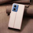 For Motorola Moto G34 5G Square Texture Leather Phone Case(Rose Gold) - 3